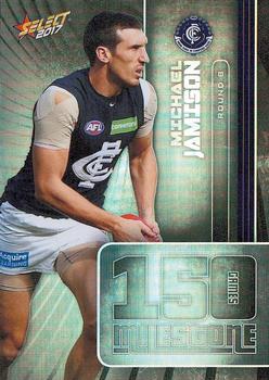 2017 Select Footy Stars - AFL Milestone Games #MG10 Michael Jamison Front